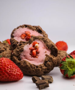 Chocolate Cookie With Strawberry Cream Cheese Box - Box Bánh Cookie Phô Mai Kem Dâu Sô Cô La
