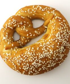 Pretzel With Sesame Seeds - Bánh Pretzel Mè Trắng