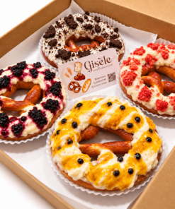 Pretzel Kem Ngọt – Hộp 4 Bánh Sweet Cream Pretzels